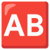 AB button (blood type) on Google