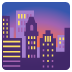 cityscape at dusk on Google