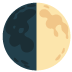 first quarter moon on Google
