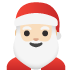 Santa Claus: light skin tone on Google