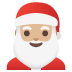 Santa Claus: medium-light skin tone on Google
