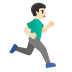 man running facing right: light skin tone on Google