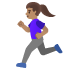 woman running: medium skin tone on Google