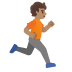person running facing right: medium skin tone on Google