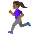 woman running: medium-dark skin tone on Google