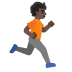 person running facing right: dark skin tone on Google