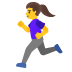 woman running on Google