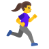 woman running facing right on Google