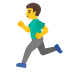 man running on Google