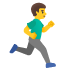 man running facing right on Google
