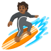 person surfing: medium-dark skin tone on Google