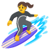 woman surfing on Google