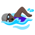woman swimming: dark skin tone on Google