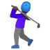 woman golfing: dark skin tone on Google