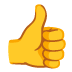 thumbs up on Google