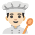 man cook: light skin tone on Google
