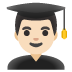 man student: light skin tone on Google