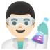man scientist: light skin tone on Google