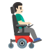 man in motorized wheelchair facing right: light skin tone on Google