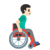 man in manual wheelchair facing right: light skin tone on Google