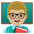 man teacher: medium-light skin tone on Google