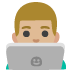 man technologist: medium-light skin tone on Google