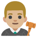 man judge: medium-light skin tone on Google