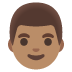 man: medium skin tone on Google