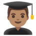 man student: medium skin tone on Google