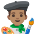 man artist: medium skin tone on Google