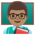 man teacher: medium skin tone on Google
