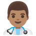 man health worker: medium skin tone on Google