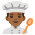 man cook: medium-dark skin tone on Google