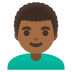 man: medium-dark skin tone, curly hair on Google