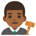 man judge: medium-dark skin tone on Google