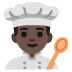 man cook: dark skin tone on Google