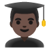 man student: dark skin tone on Google