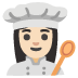 woman cook: light skin tone on Google