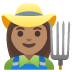 woman farmer: medium skin tone on Google