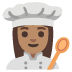 woman cook: medium skin tone on Google