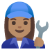 woman mechanic: medium skin tone on Google