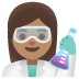 woman scientist: medium skin tone on Google