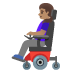 woman in motorized wheelchair: medium skin tone on Google