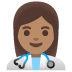 woman health worker: medium skin tone on Google