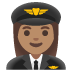 woman pilot: medium skin tone on Google