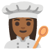 woman cook: medium-dark skin tone on Google