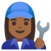 woman mechanic: medium-dark skin tone on Google