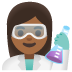 woman scientist: medium-dark skin tone on Google