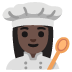 woman cook: dark skin tone on Google