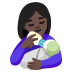 woman feeding baby: dark skin tone on Google